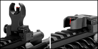 Samson FFS (Folding Front Sight) - Rail Mount, Shown With the MSP Sightlink Fiberoptic Sight Post (Optional)