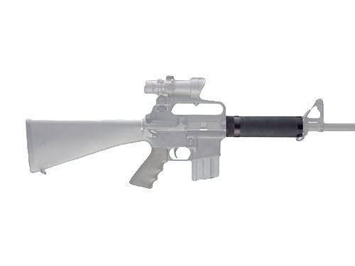 Hogue AR-15/M-16 Free Float Forend with OverMolded Rubber Gripping area - Black