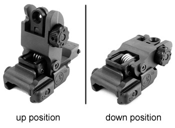 A.R.M.S. #40L FLIP UP REAR SIGHT (LOW)