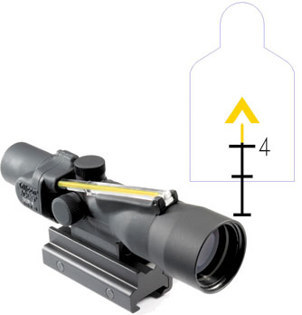 Trijicon ACOG 3x30 Scope with Amber Chevron Reticle