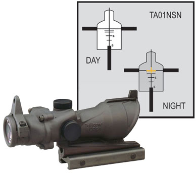 Trijicon ACOG 4x32 Scope with Yellow Center Illumination