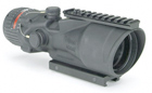 Trijicon ACOG 6x48 Scope with Red Chevron Reticle and Accessory M1913 Rail