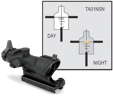 Trijicon ACOG 4x32 Scope with Yellow Center Illumination