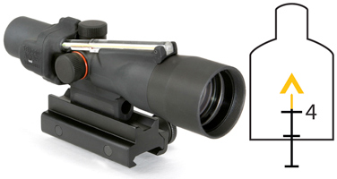 Trijicon ACOG 3x30 Scope with Amber Chevron Reticle