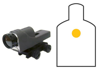 Trijicon Reflex Sight 4.0 MOA Amber Dot with Flattop Mount