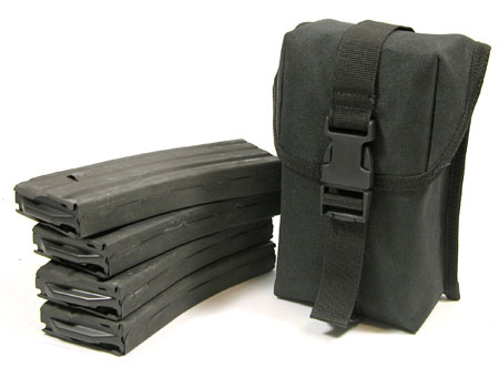 Range Pack - 4 HK 30 Round AR-15 Magazines + Dump Bag with Molly Starps