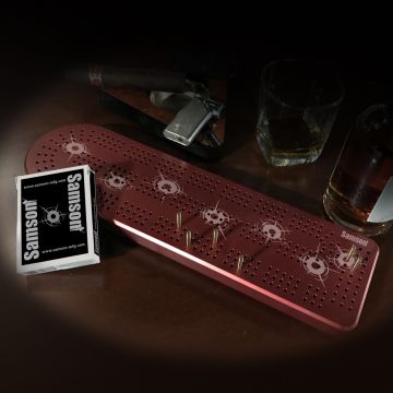 Gun Shot Cribbage Board